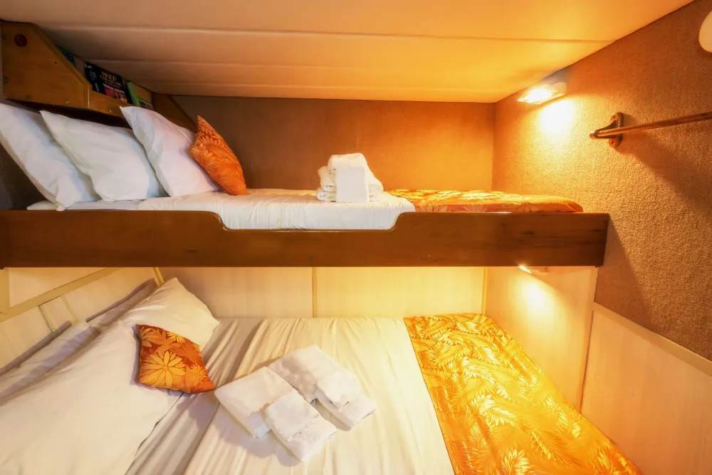 Спальные места Deluxe Stateroom на Atlantis Adventurer с индивидуальными лампами для чтения