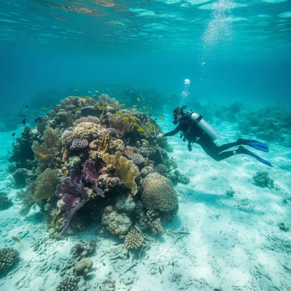A shallow Bahamian reef