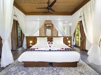 Bedroom with a four-poster bed