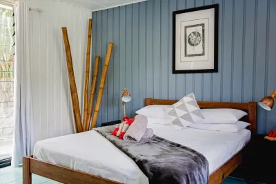 Sea View Family Room — bedroom with a queen size bed