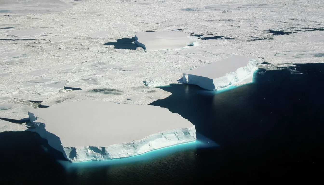 The sea that halted Shackleton.