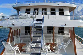 Яхта Blue Shark One. Открытая палуба