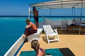 Яхта Blue Spirit. Сан-дек.