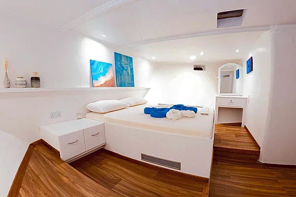 Яхта Blueshark Two, каюта Deluxe на нижней палубе