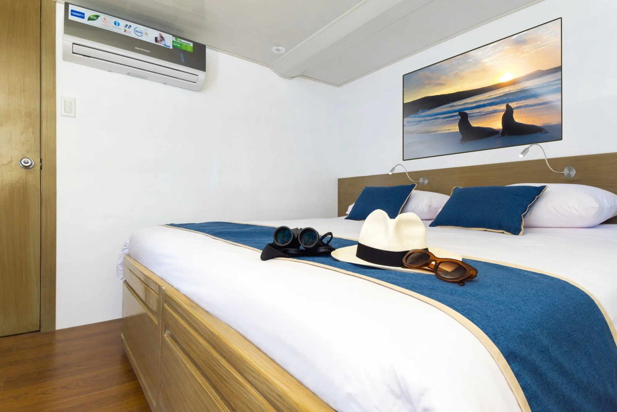 Calipso cabin with individually controlled air conditioning