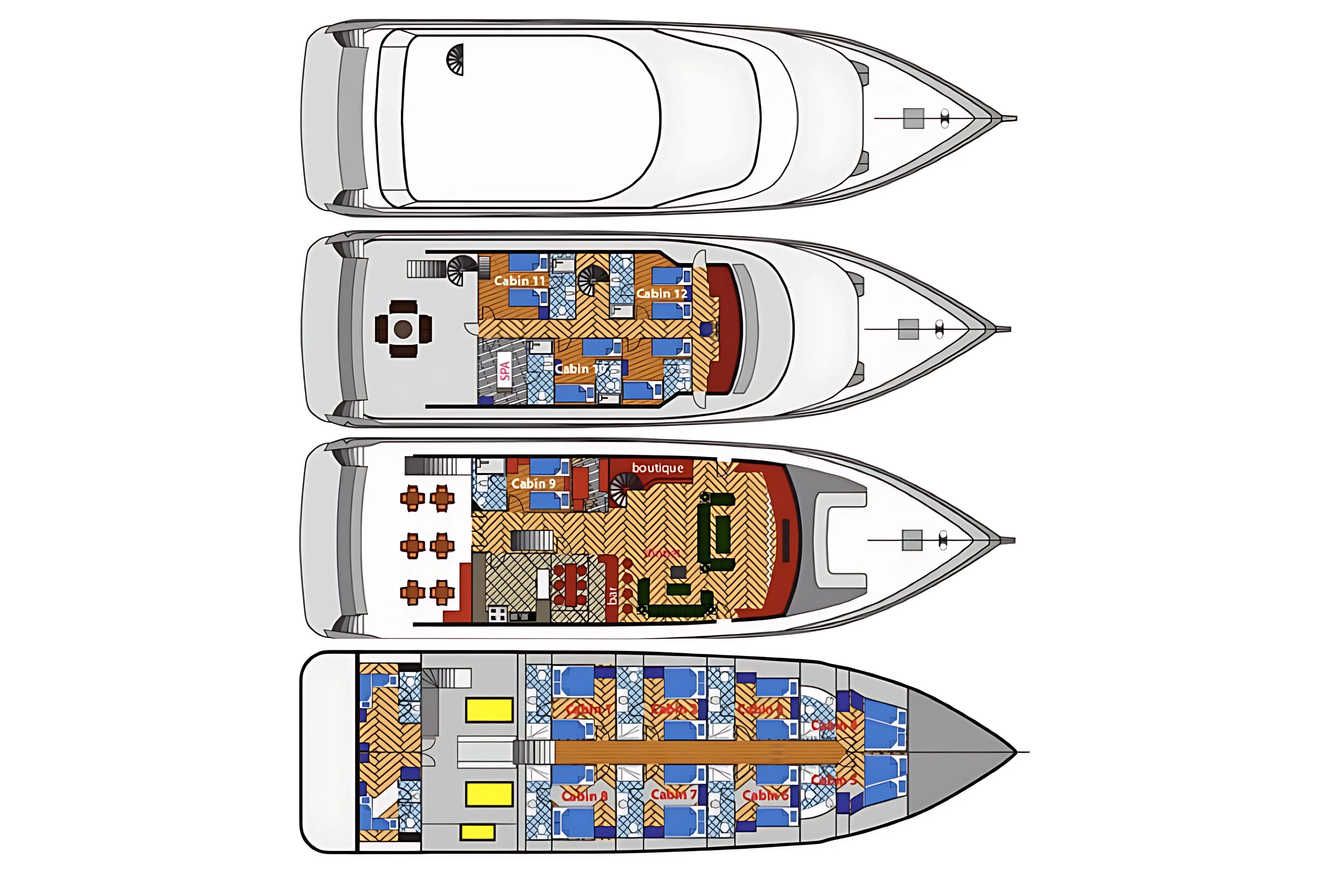 Deck plan of Duke of York
