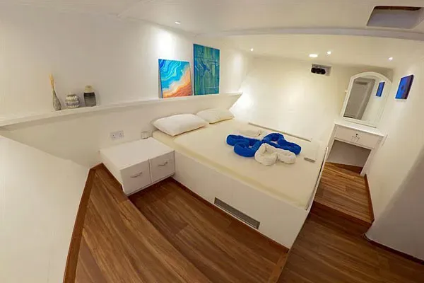 Яхта Eco Blue, каюта Deluxe на нижней палубе