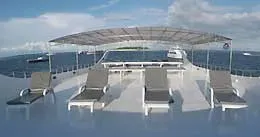 Сан-дек на яхте Fathima