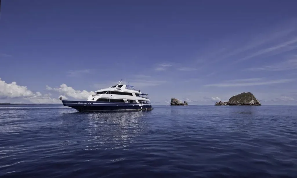 Galapagos Sky by the rocks of the Galapagos Marine Reserve