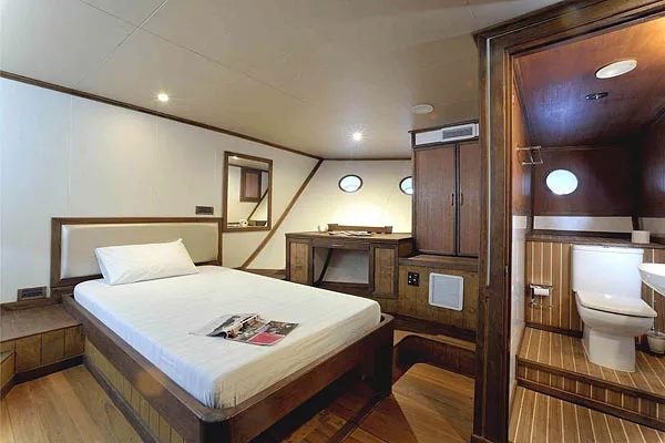 Каюта на яхте Gurahali. Дайвинг-сафари на Мальдивах.