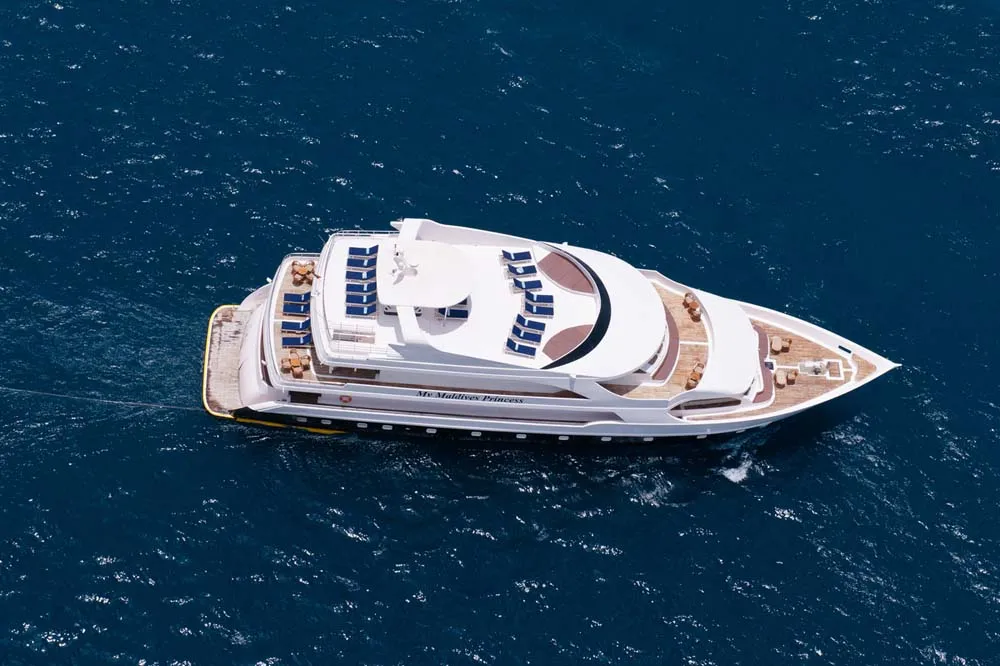 Maldives Princess drone view