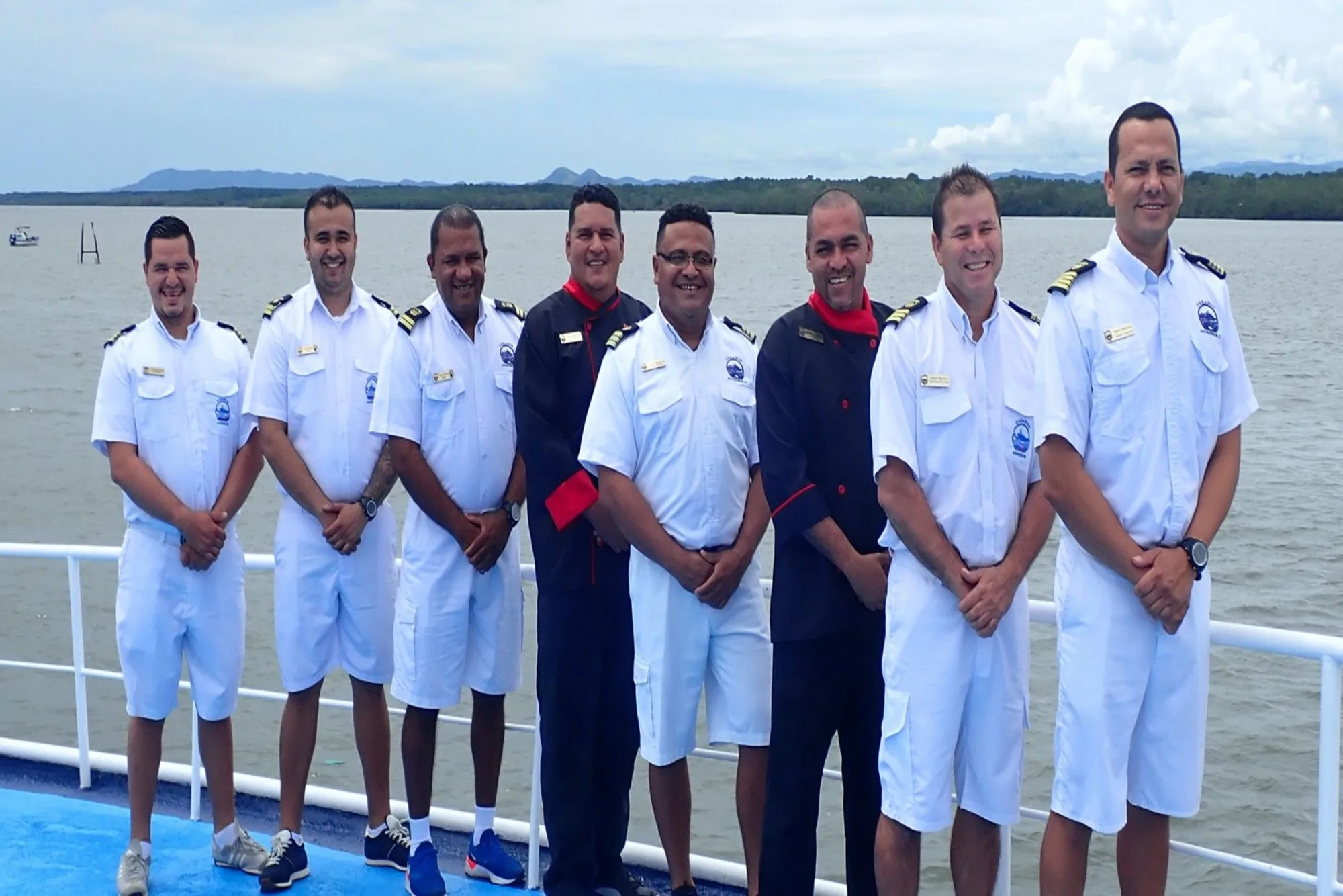 Crew of Okeanos Aggressor II on deck
