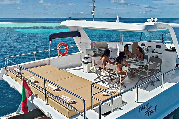 Катамаран Over Reef, флайбридж