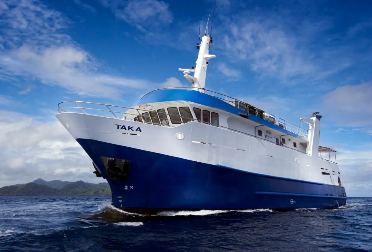 Pacific Master in her earlier white livery under the name TAKA