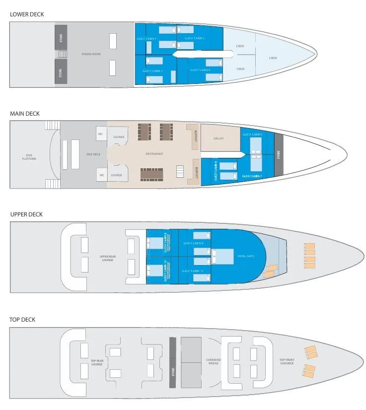Deck plan of Red Sea Explorer