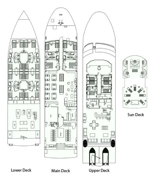 Deck plan of Royal Evolution