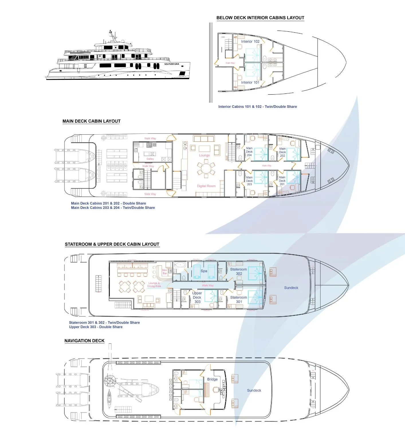 Deck plan of Solitude Gaia