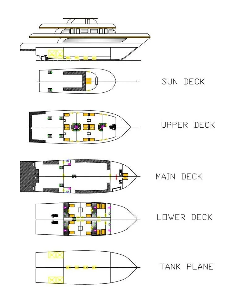 Deck plan of South Moon 1