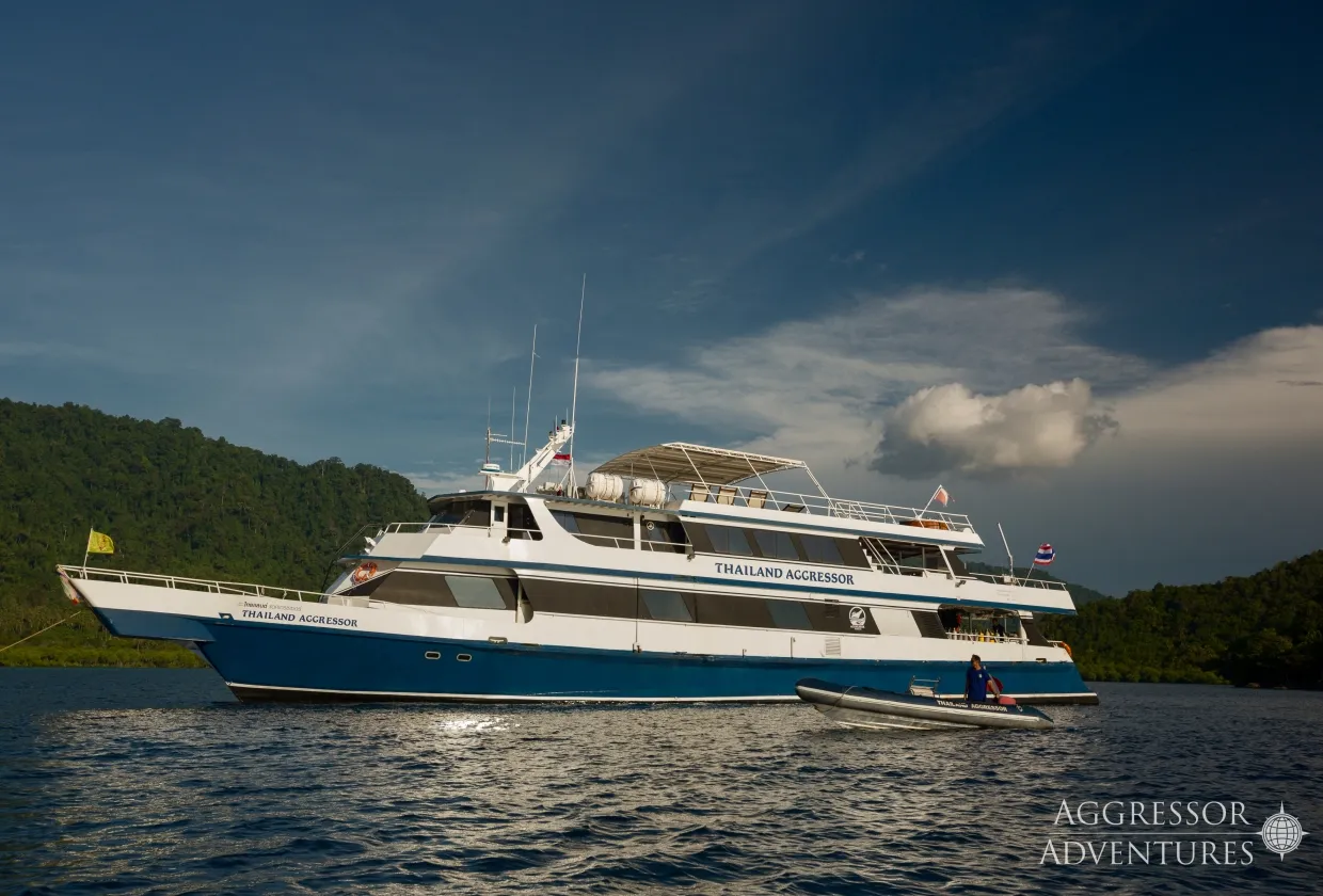 Thailand Aggressor under a stormy Andaman sky
