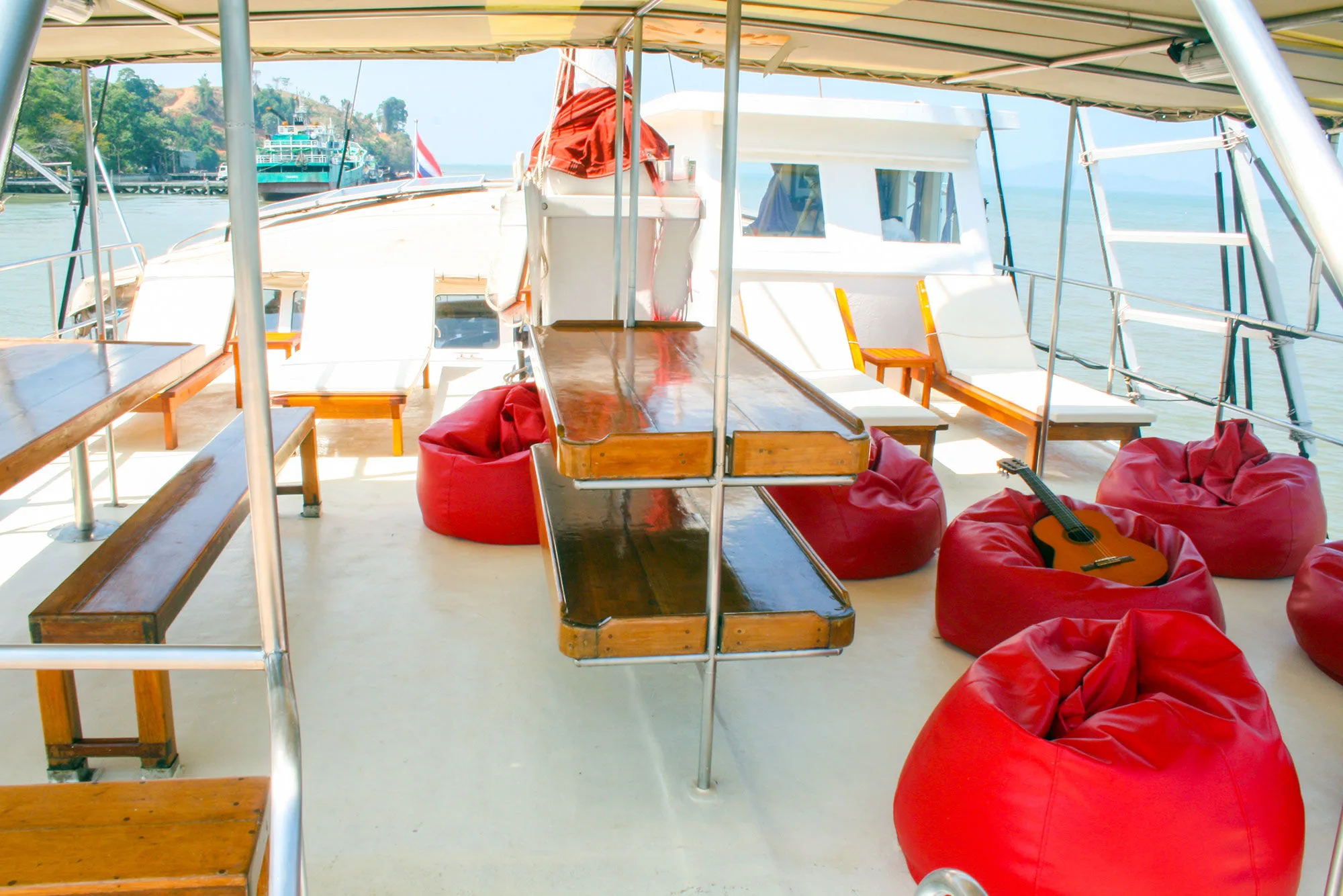 The forward end of the Thailand Master sundeck
