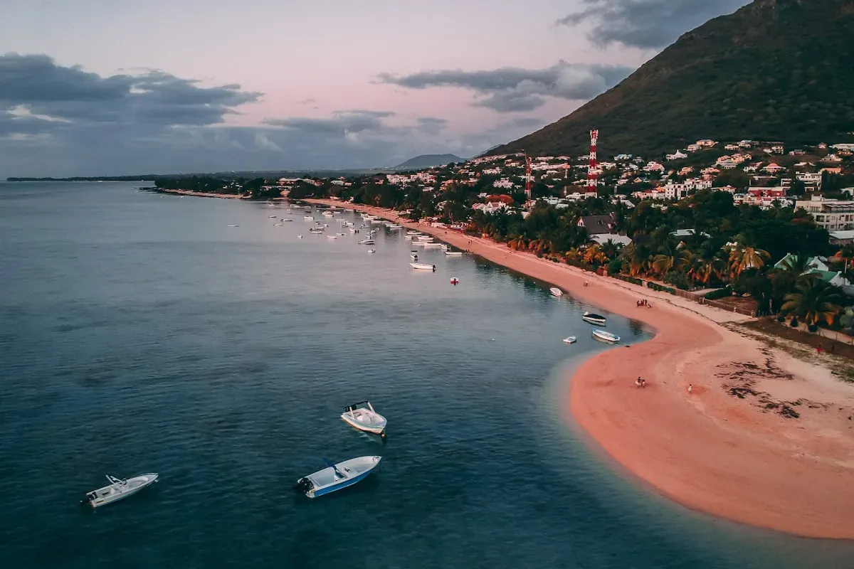 Маврикий — побережье с воздуха