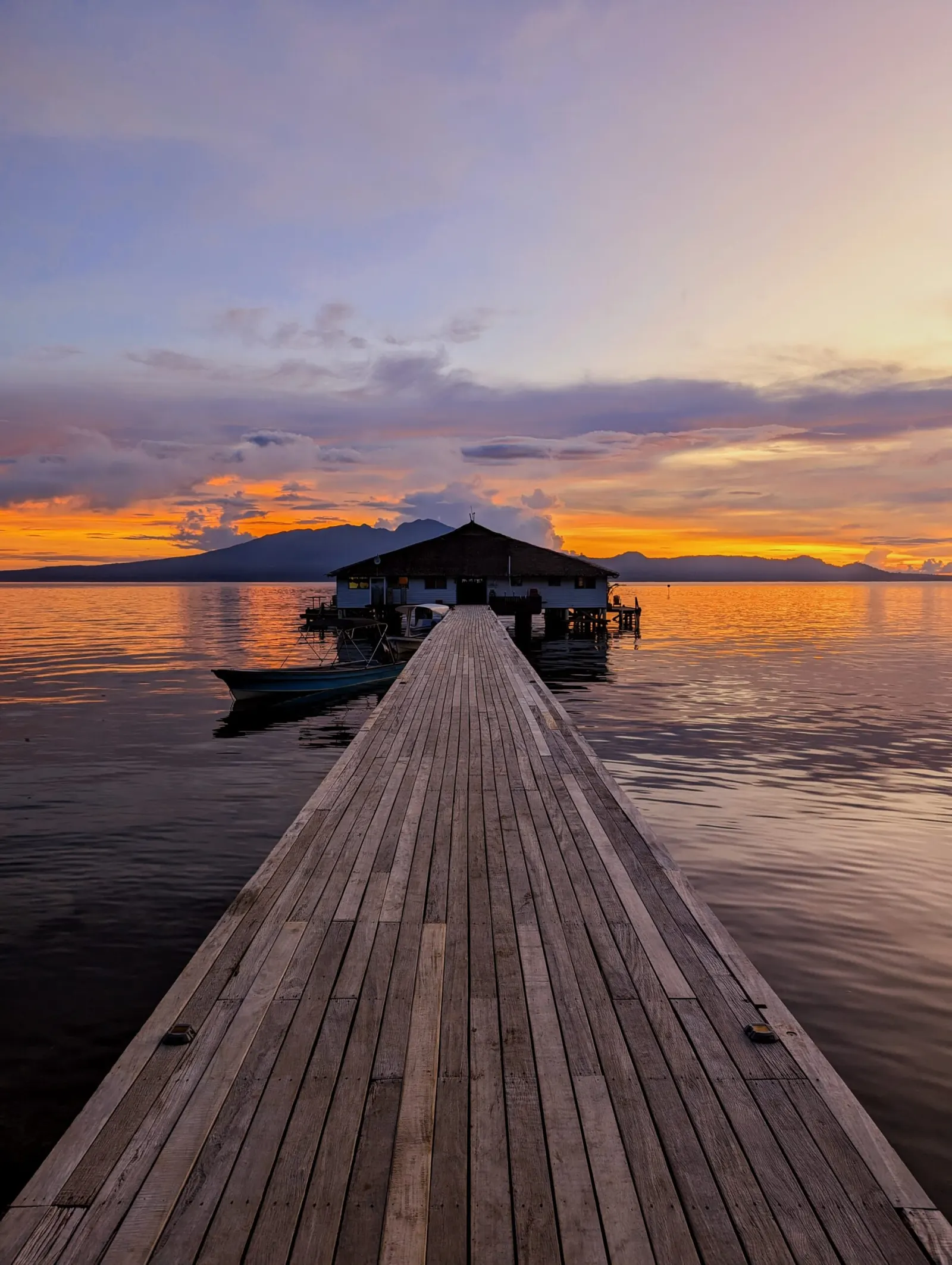 The jetty at sunset