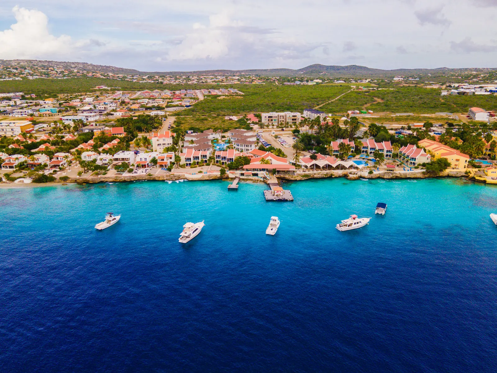 The resort grounds and the shore