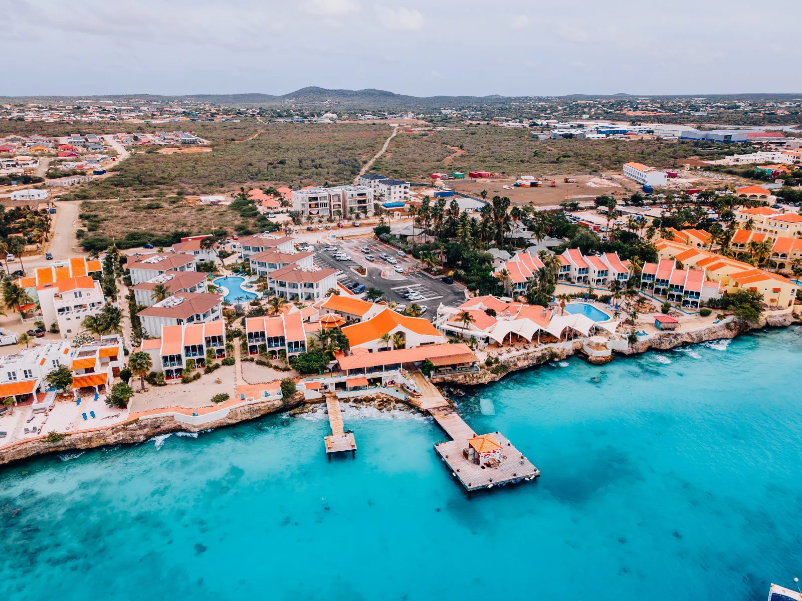 The coastline from the air