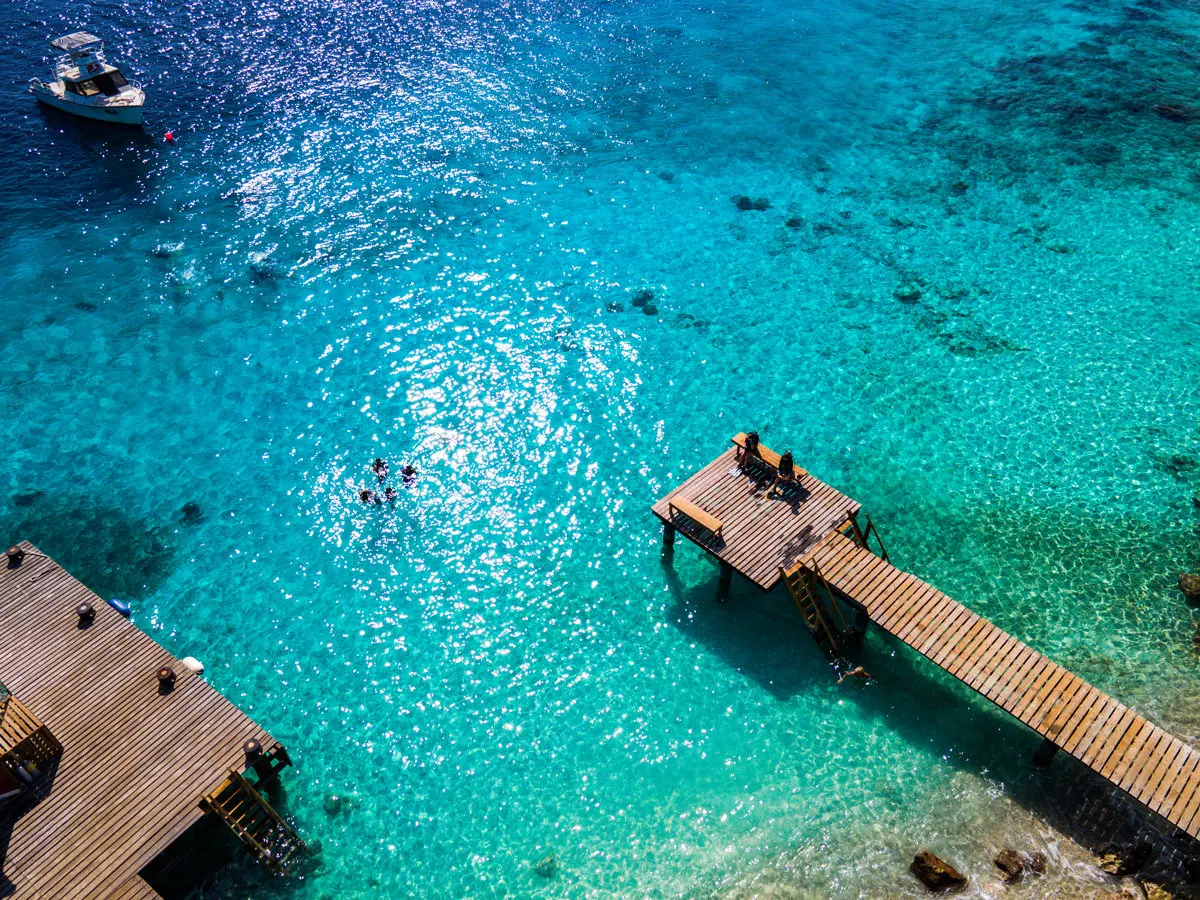 The pier from above