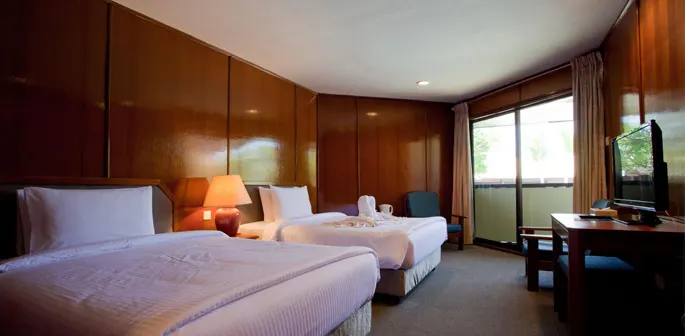 Room with two beds