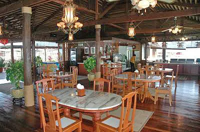 The resort restaurant