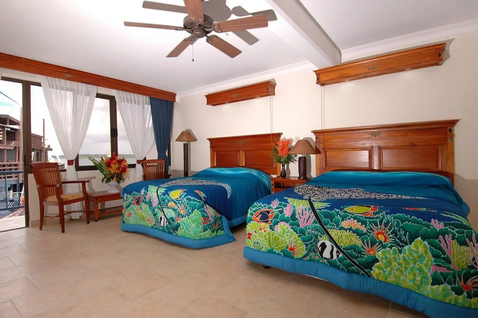 Ocean View Room — a room with two queen beds