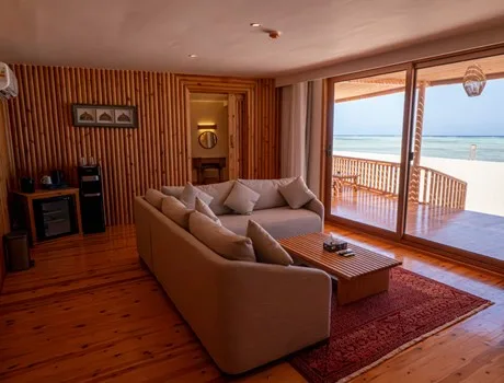 Suite bedroom looking out to sea