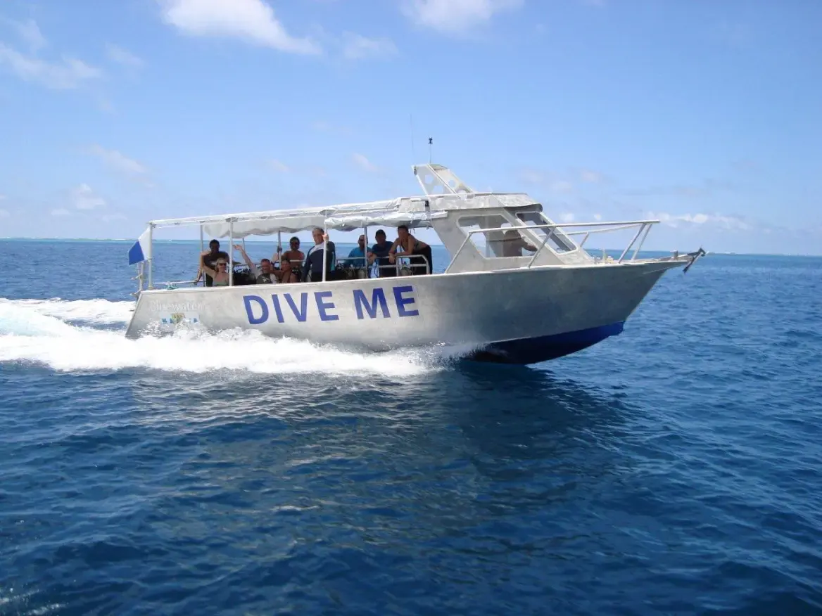 Дайв-лодка DIVE ME в море