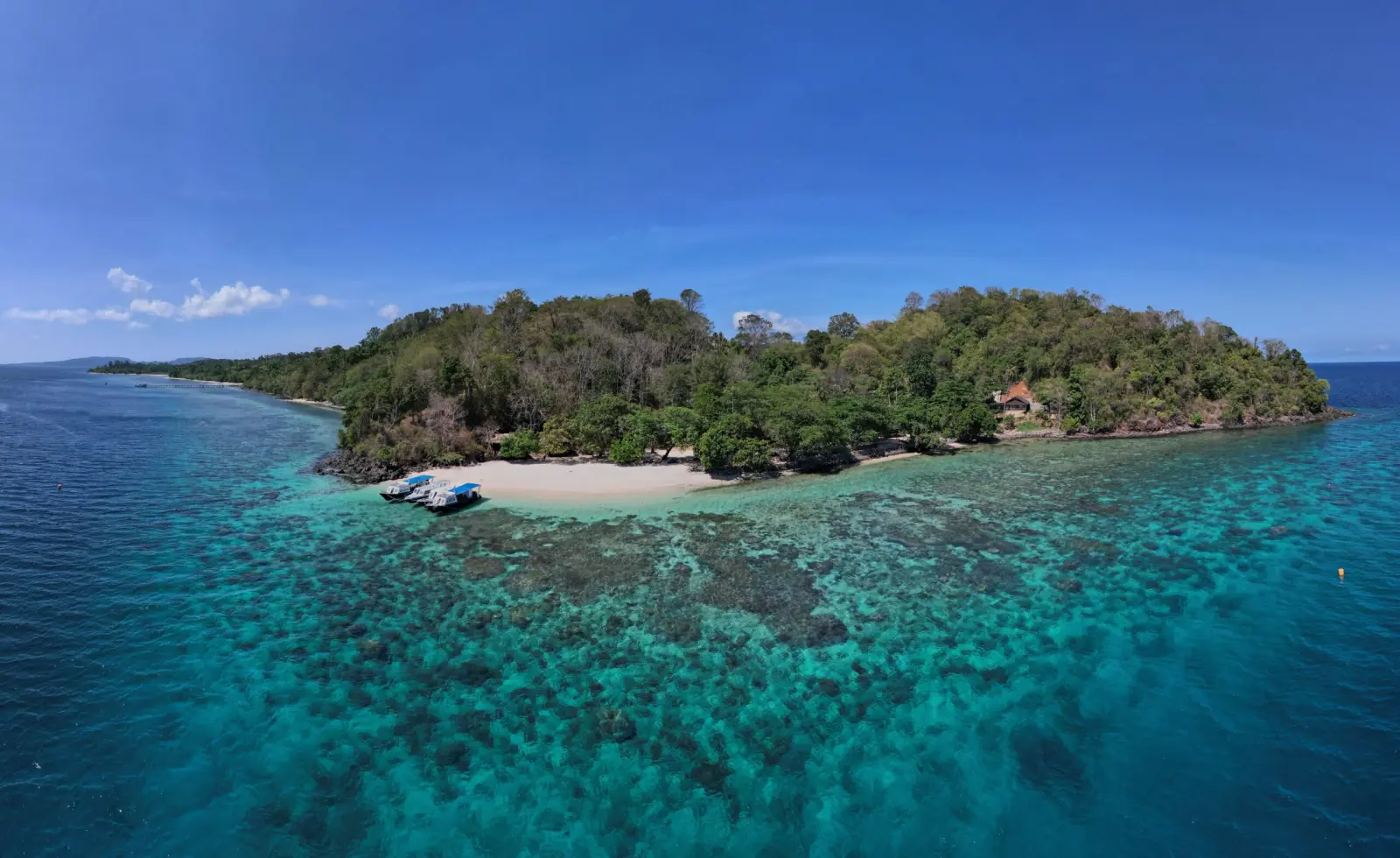 Bangka and its turquoise shallows