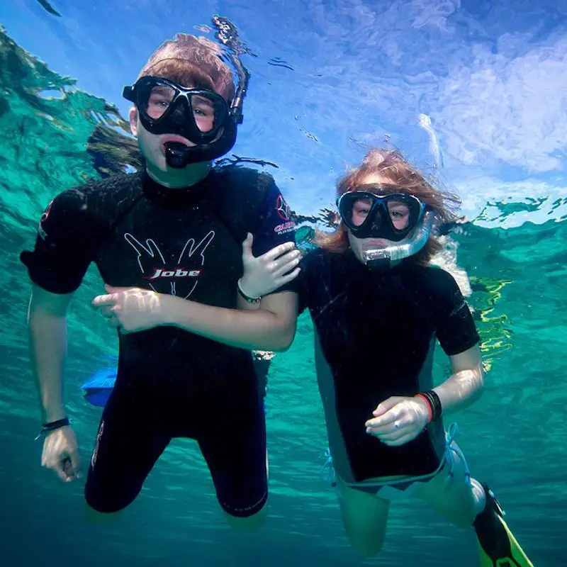 Snorkelling on the house reef