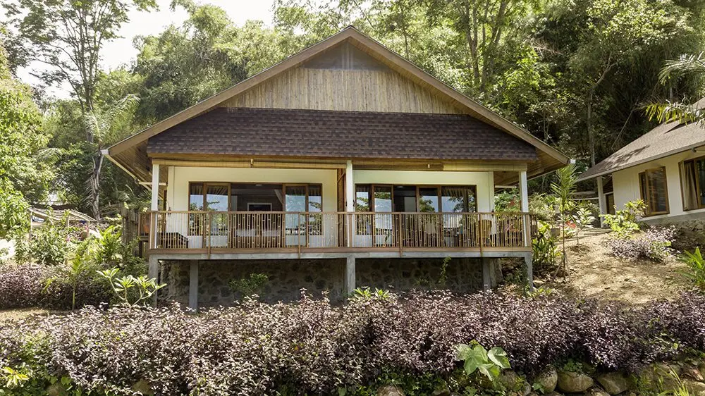 The hillside cottage from outside