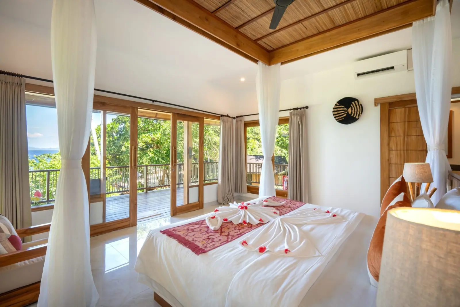 Spacious cottage bedroom