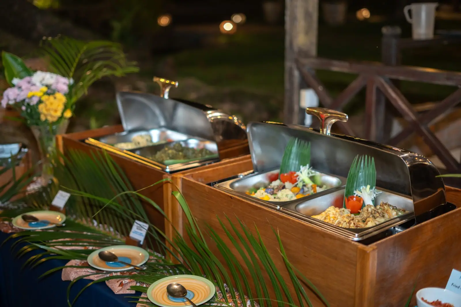 The buffet line