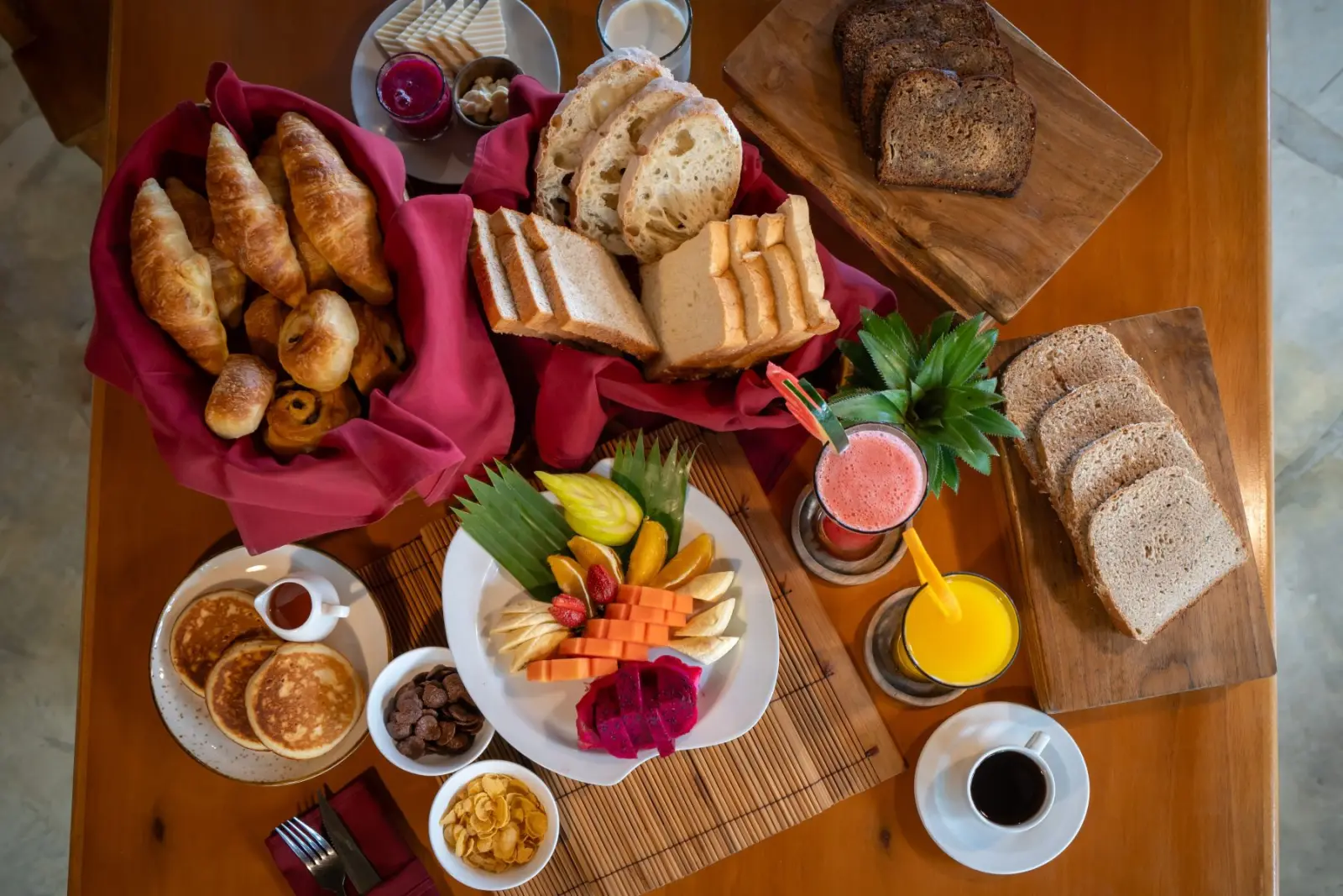 Breakfast on the table