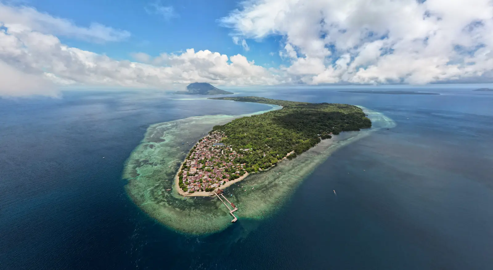 Bunaken island from the air