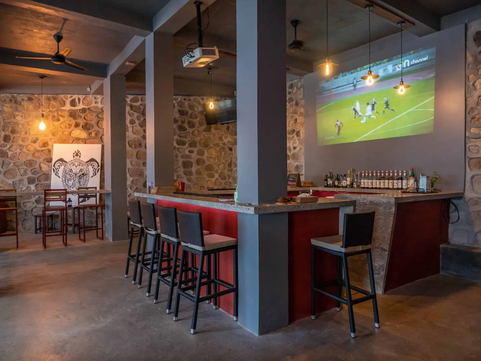 The resort bar