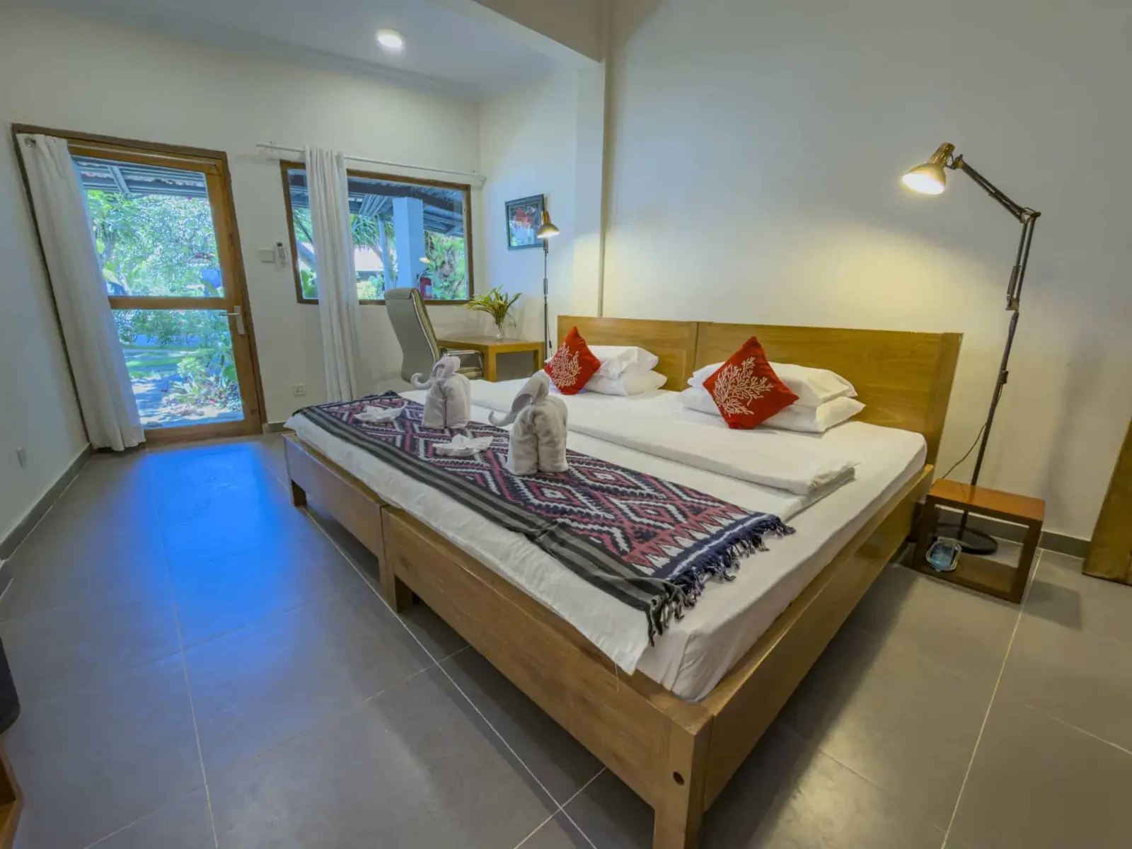 Bedroom of a waterfront room
