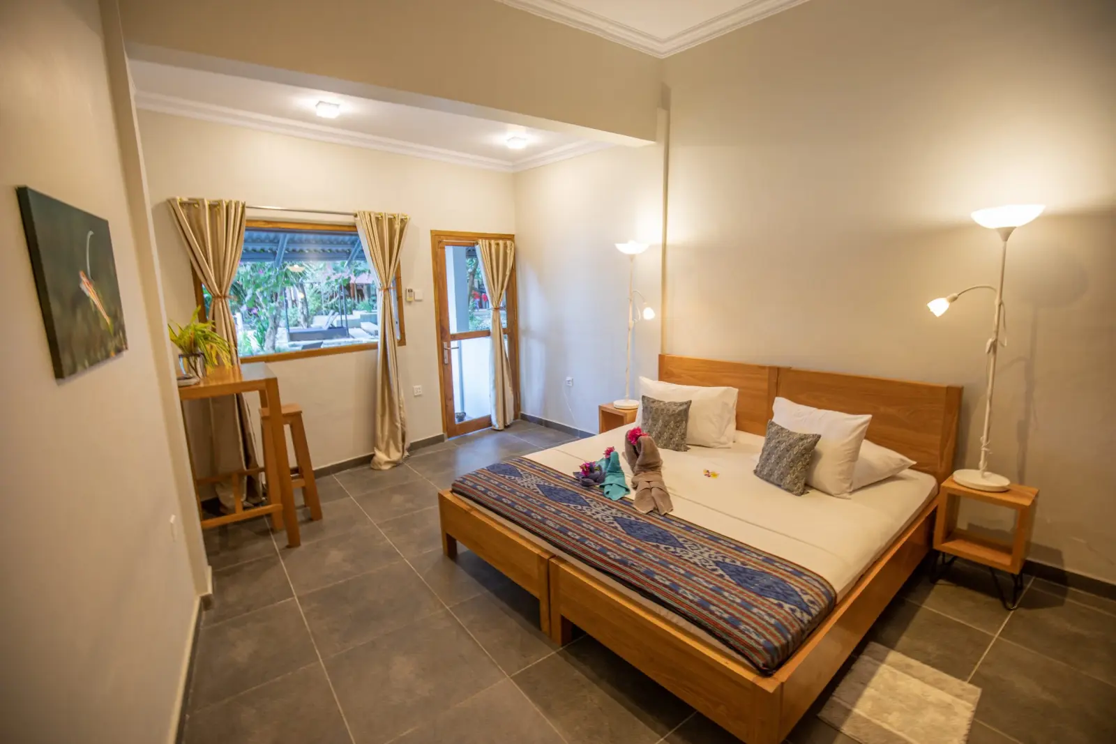 Interior of a refurbished room