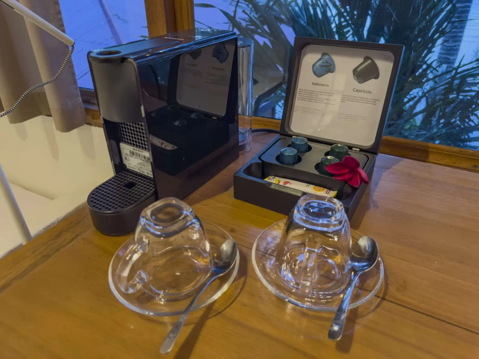 Nespresso coffee maker in the dayroom