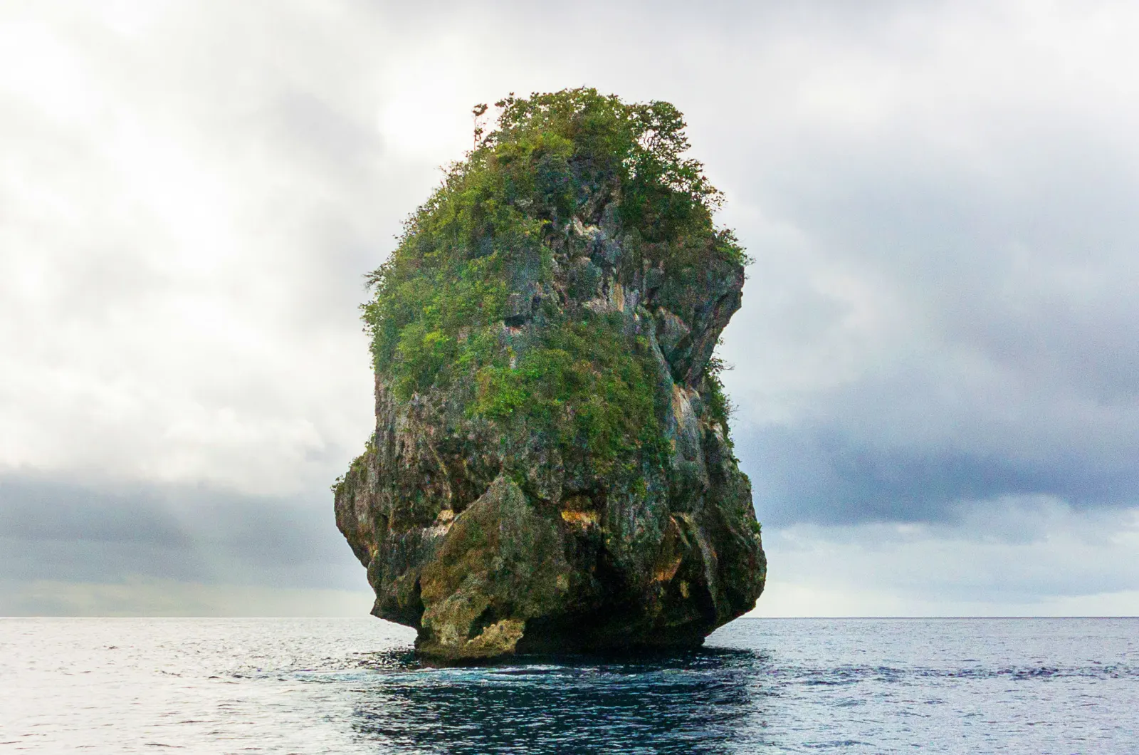A sea stack off the coast