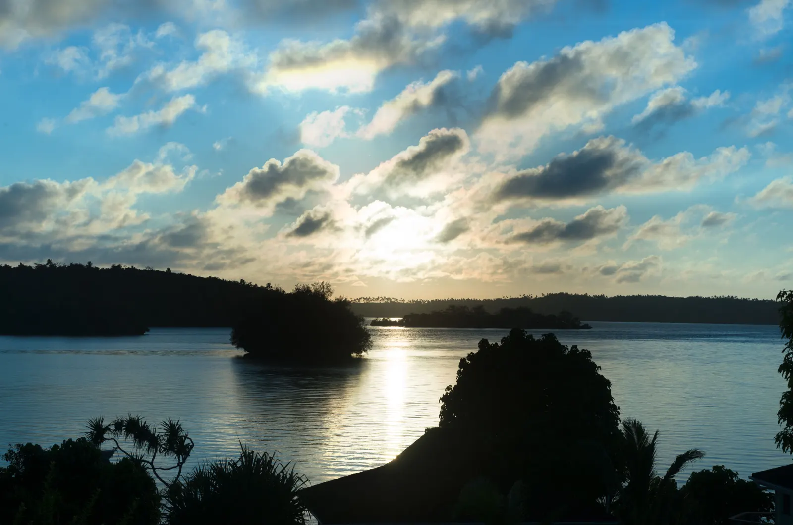 Sunrise from a fale