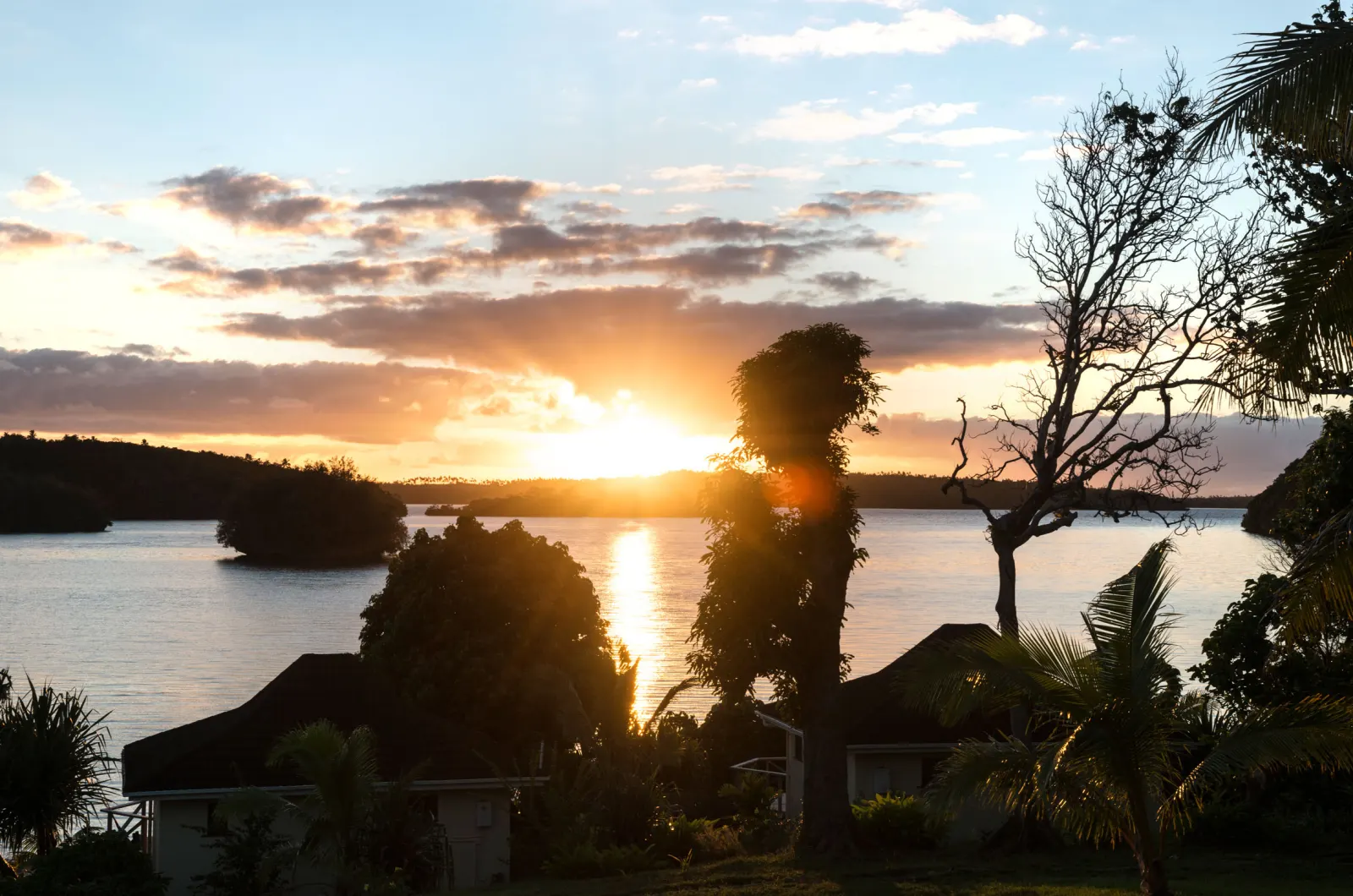 Sunrise from the villa veranda