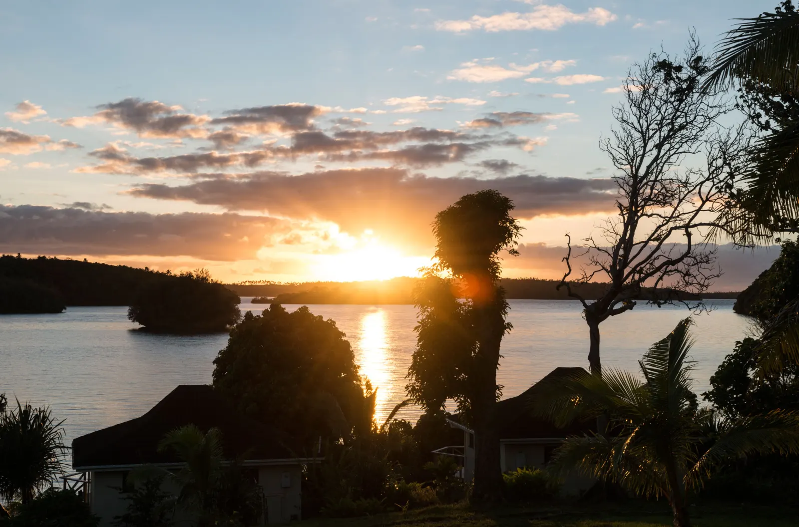 Evening light over the lagoon