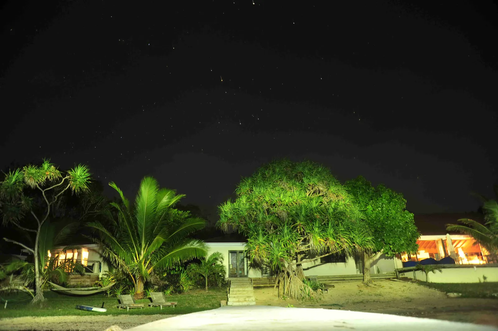The resort in the evening